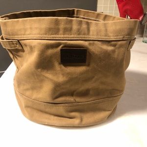 2 LL Bean waxed canvas baskets